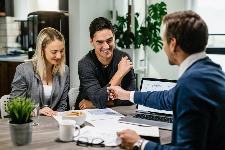 Real estate broker sales team