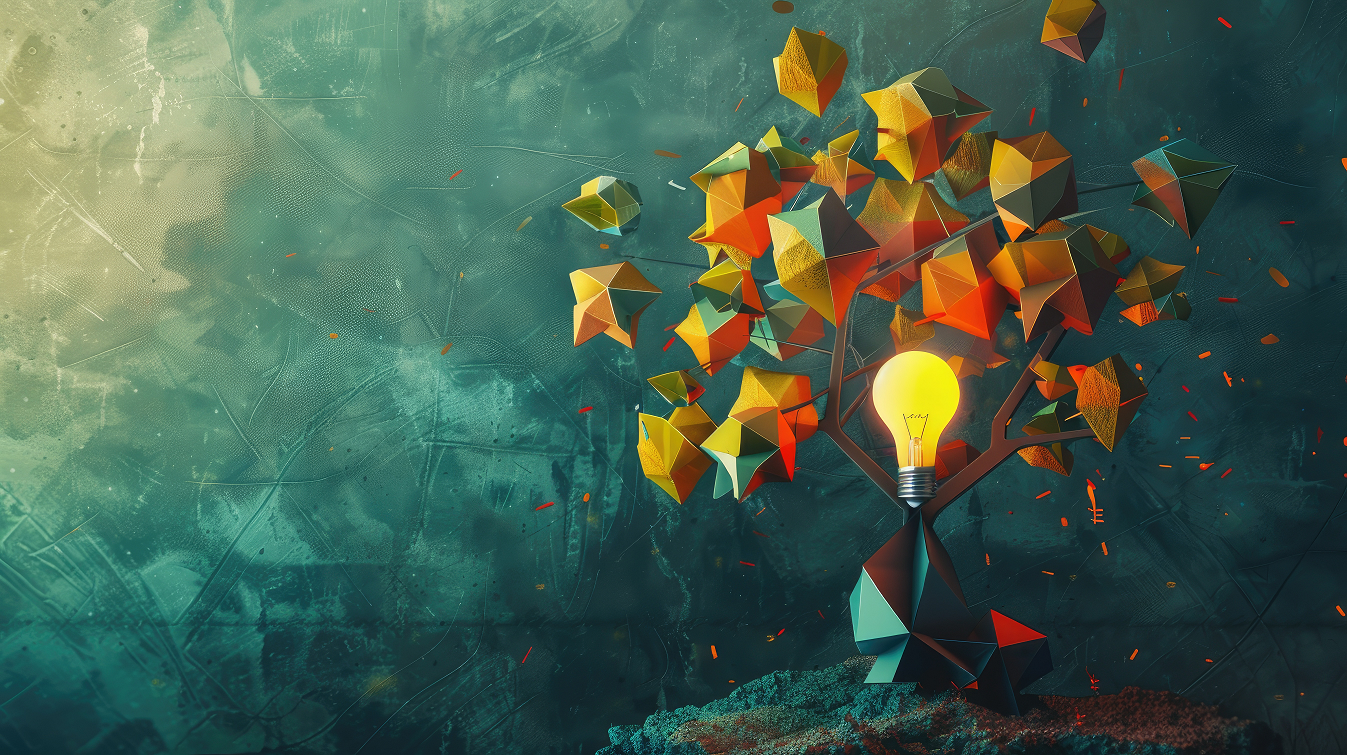 Colourful creative ideas and artistic variety